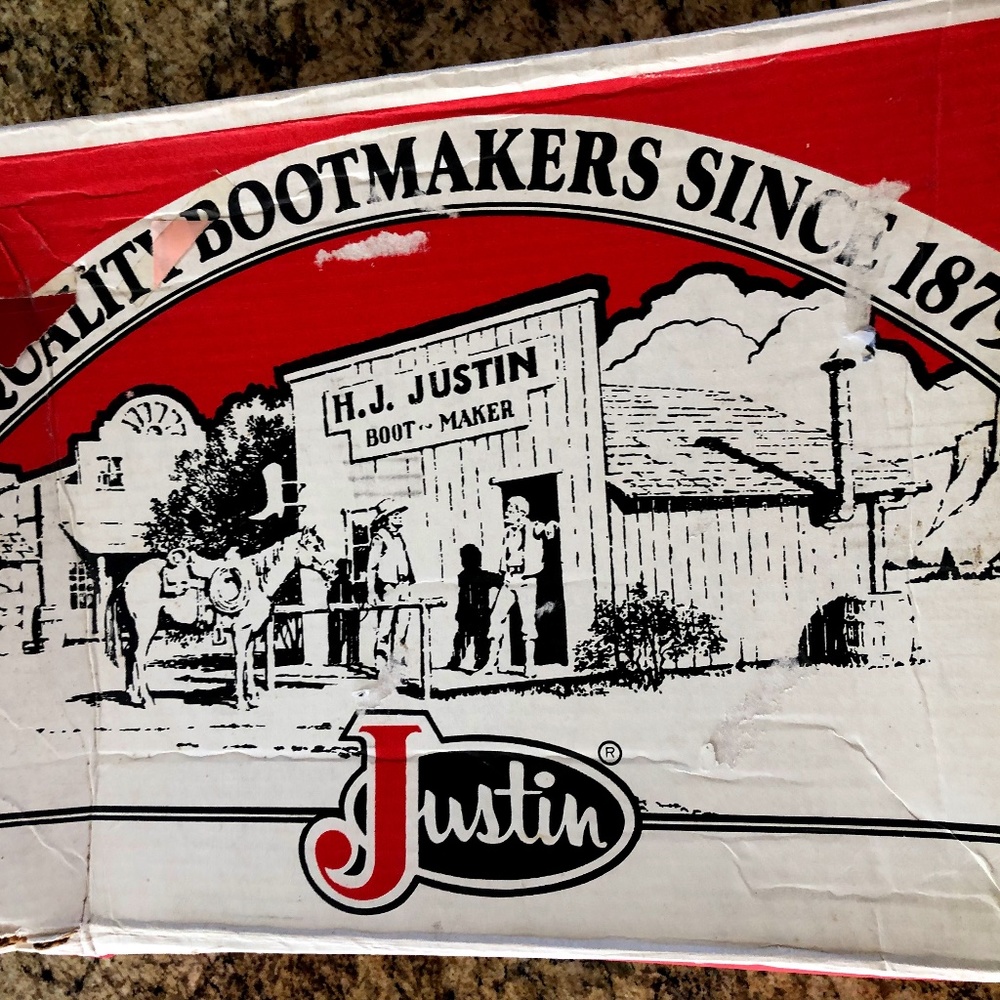 EUC! Justin- Alligator/Leather Boots IN BOX!